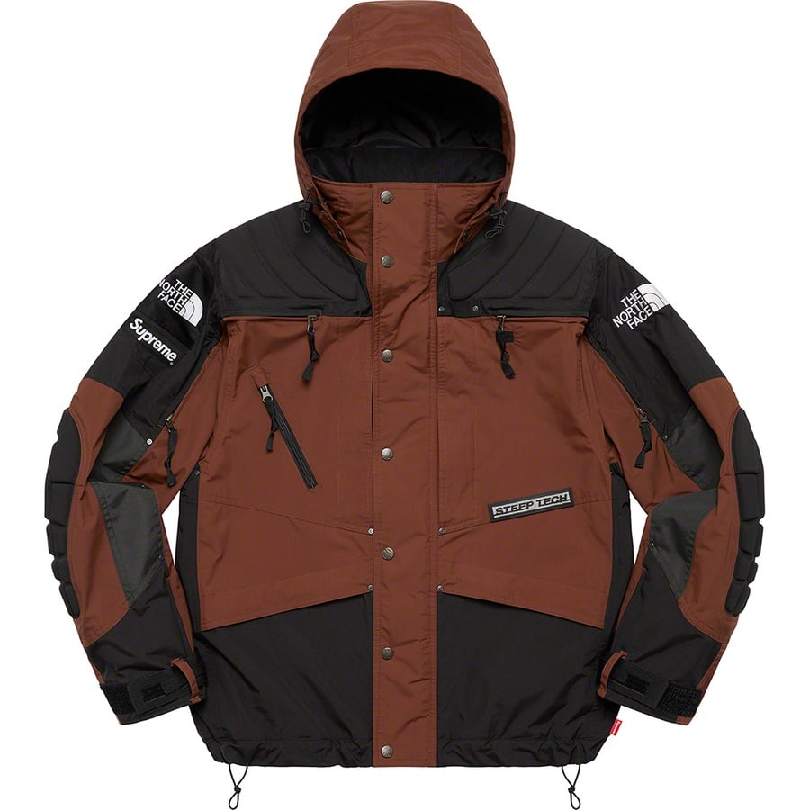 Details on Supreme The North Face Steep Tech Apogee Jacket Brown from fall winter
                                                    2022 (Price is $398)