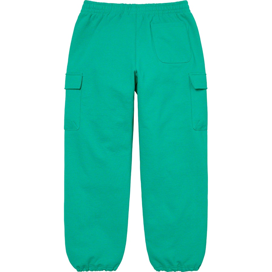 Details on Small Box Cargo Sweatpant Dark Aqua from fall winter
                                                    2022 (Price is $158)