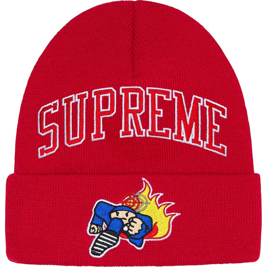 Details on Duck Down Records Beanie Red from fall winter
                                                    2022 (Price is $40)