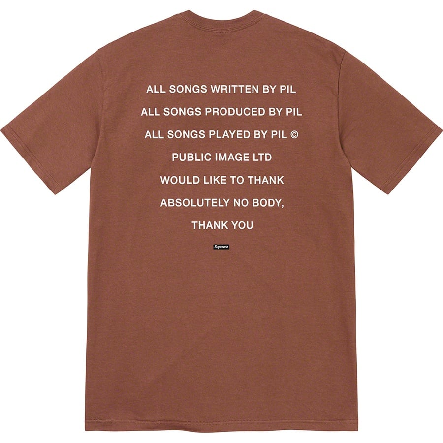 Details on PiL Tee Brown from fall winter
                                                    2022 (Price is $48)