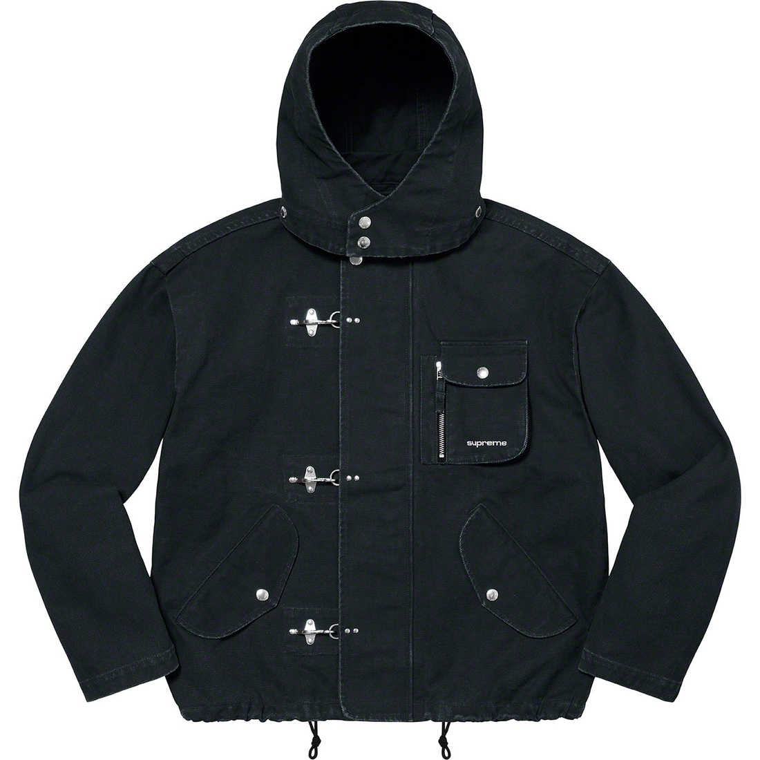 Details on Canvas Clip Jacket Black from spring summer
                                                    2023 (Price is $248)
