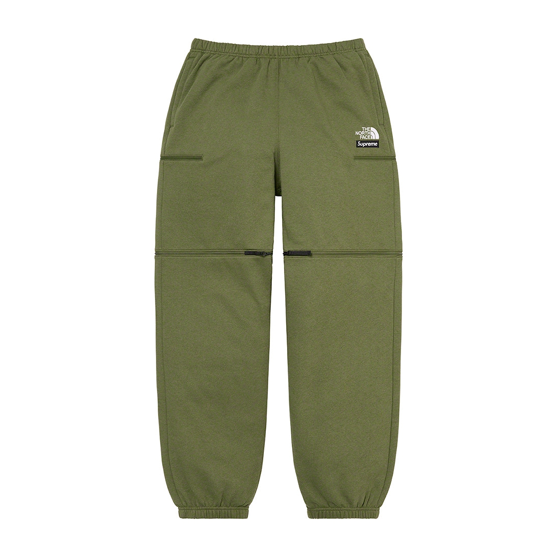 Details on Supreme The North Face Convertible Sweatpant Olive from spring summer
                                                    2023 (Price is $138)