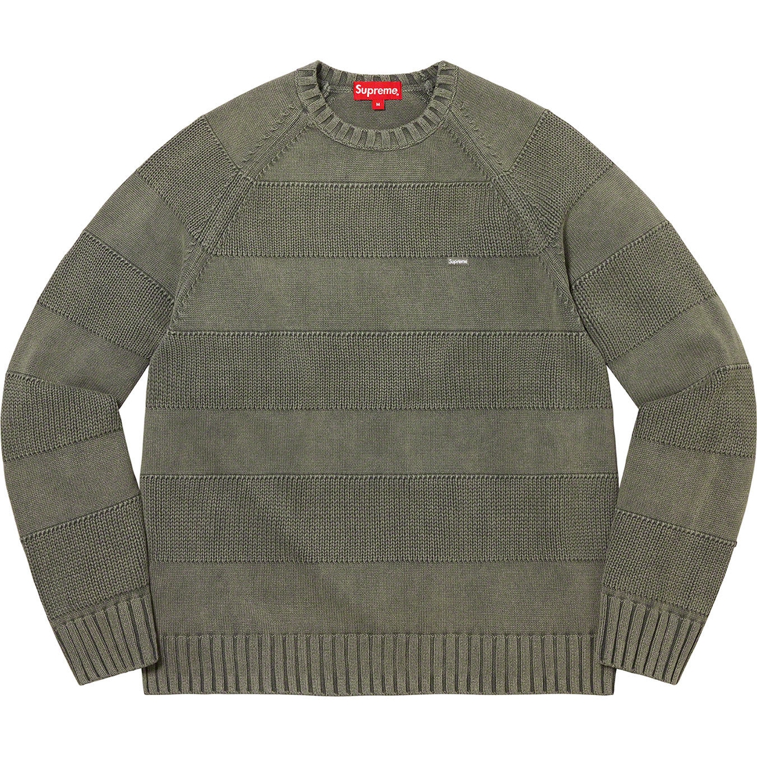 Details on Small Box Stripe Sweater Light Olive from spring summer
                                                    2023 (Price is $138)