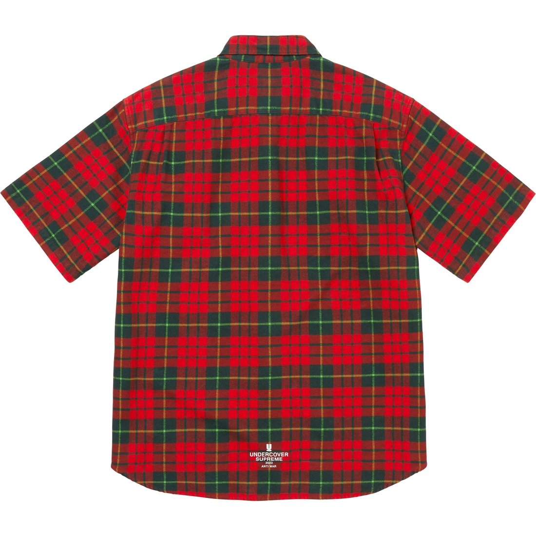 Details on Supreme UNDERCOVER S S Flannel Shirt Red Plaid from spring summer
                                                    2023 (Price is $138)
