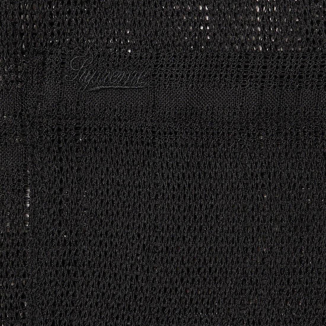 Details on Mesh Stripe S S Shirt Black from spring summer
                                                    2023 (Price is $138)