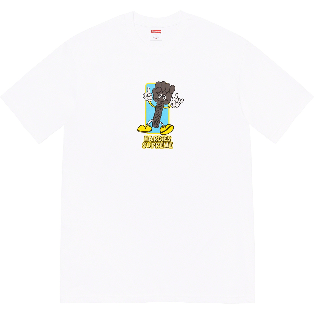 Details on Supreme Hardies Bolt Tee White from spring summer
                                                    2023 (Price is $44)