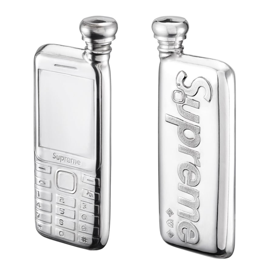 Supreme Burner Phone Pewter Flask releasing on Week 12 for spring summer 2024
