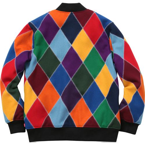 Details on Harlequin Wool Varsity Jacket  None from fall winter
                                                    2015