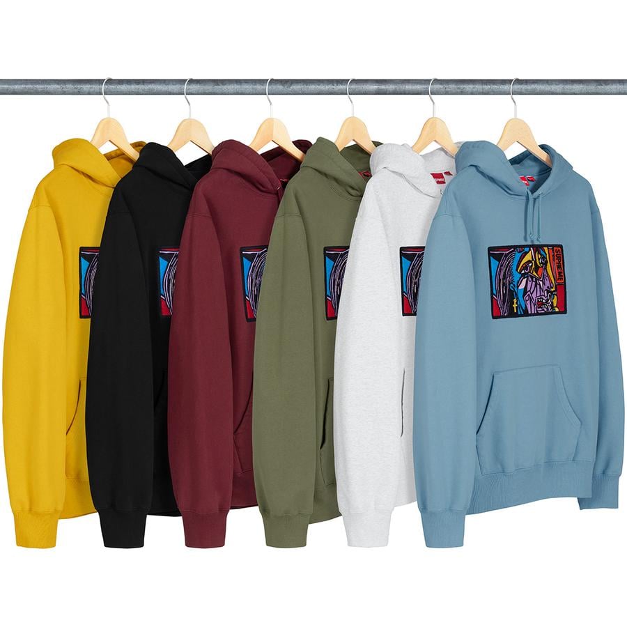 Details on Chainstitch Hooded Sweatshirt from fall winter
                                            2018 (Price is $168)