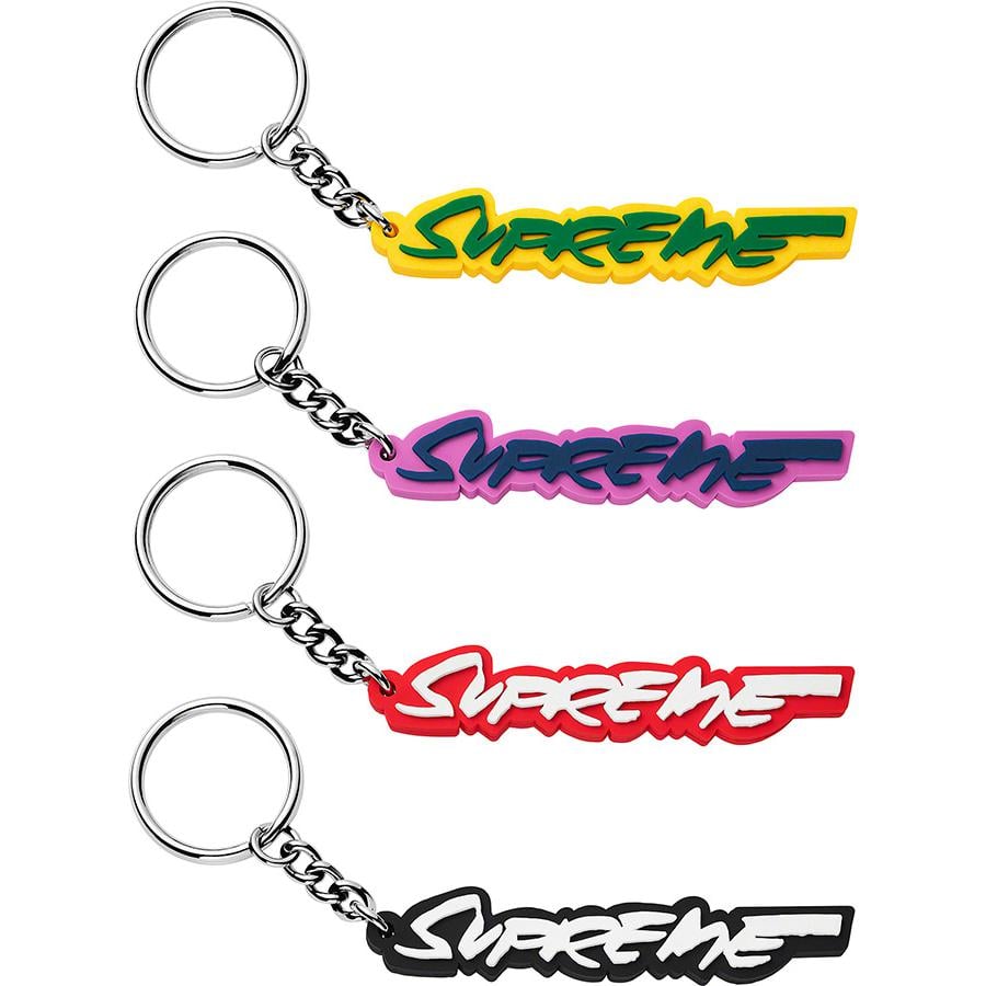 Details on Futura Logo Keychain from fall winter
                                            2020 (Price is $14)