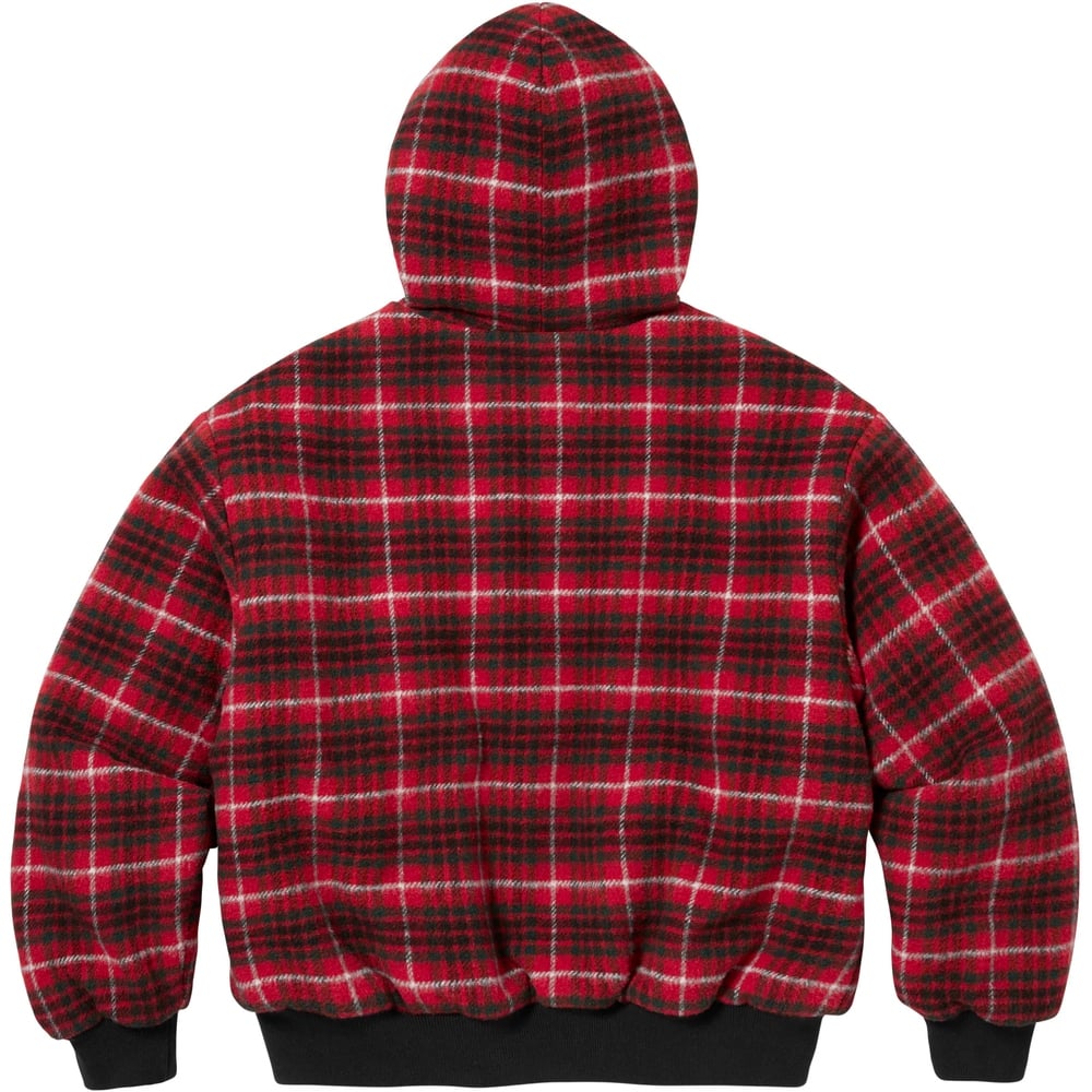 Details on Plaid Wool Hooded Work Jacket  from fall winter
                                                    2023 (Price is $238)