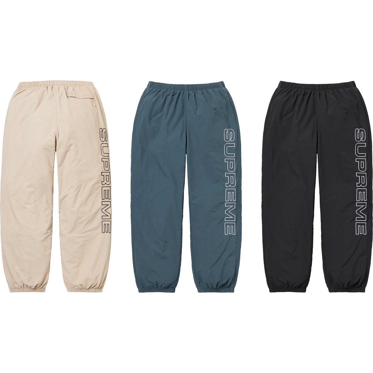 Supreme Spellout Embroidered Track Pant for fall winter 23 season