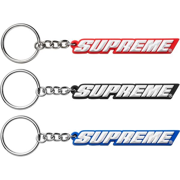Supreme Bevel Logo Keychain for spring summer 18 season