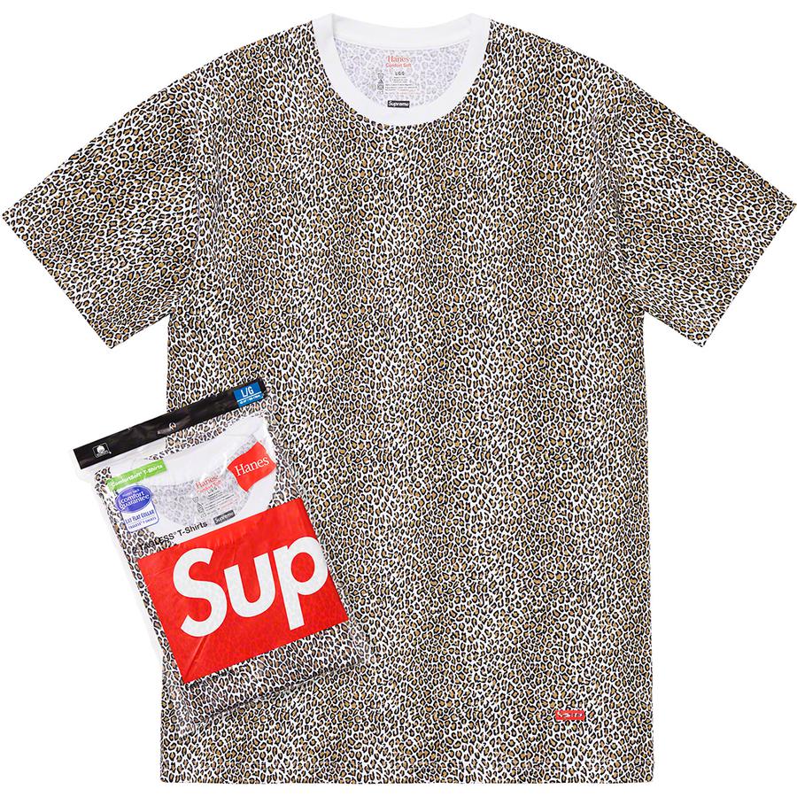 Details on Supreme Hanes Leopard Tagless Tees (2 Pack) from spring summer
                                            2019 (Price is $28)