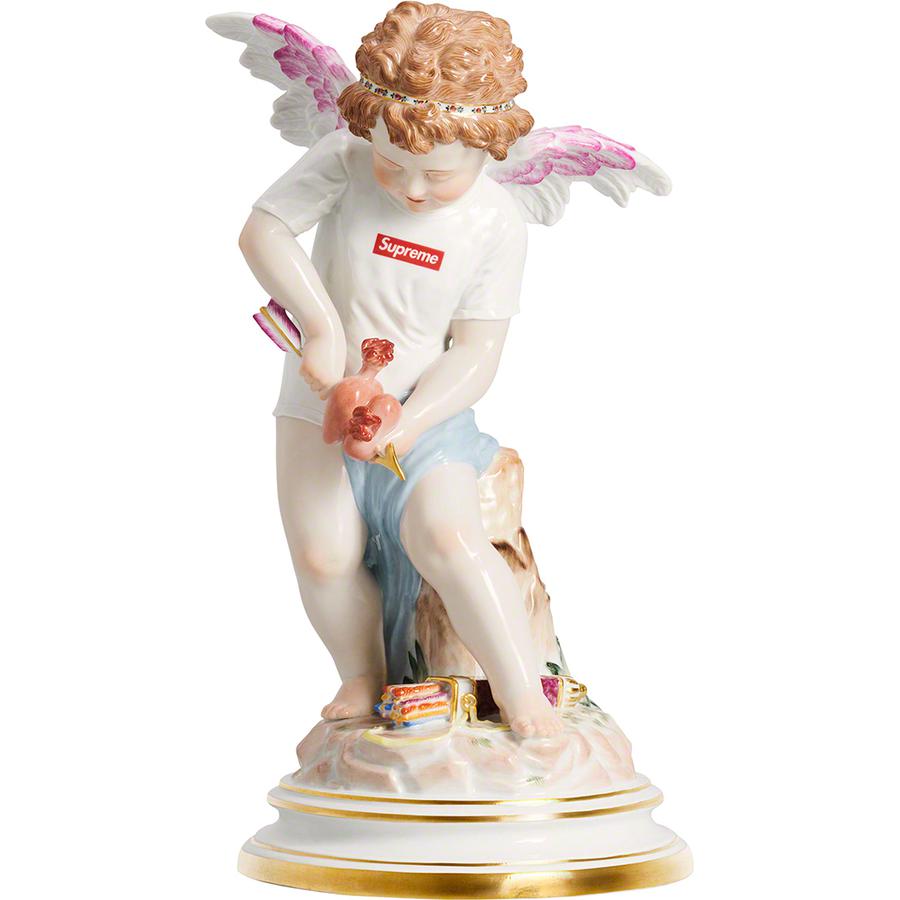 Supreme Supreme Meissen Hand-Painted Porcelain Cupid Figurine for spring summer 19 season