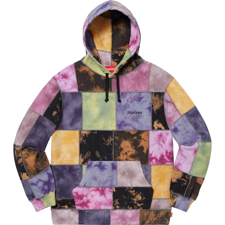 Details on Patchwork Tie Dye Hooded Sweatshirt from spring summer
                                            2019 (Price is $188)