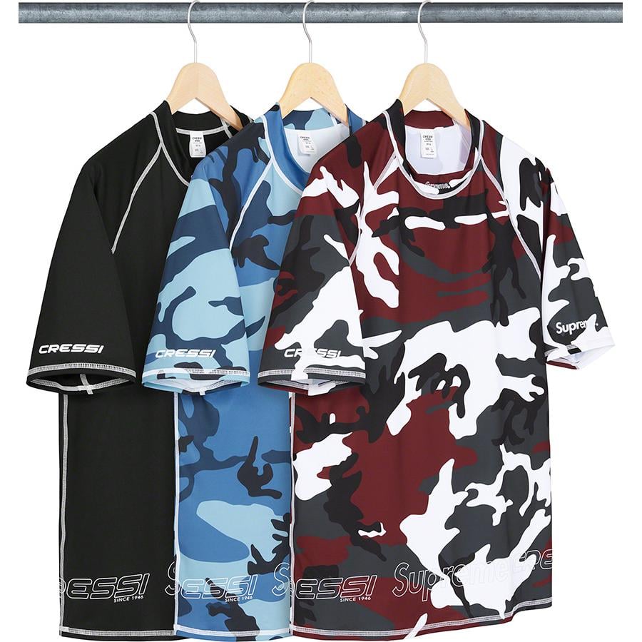 Details on Supreme Cressi Rash Guard from spring summer
                                            2021 (Price is $68)