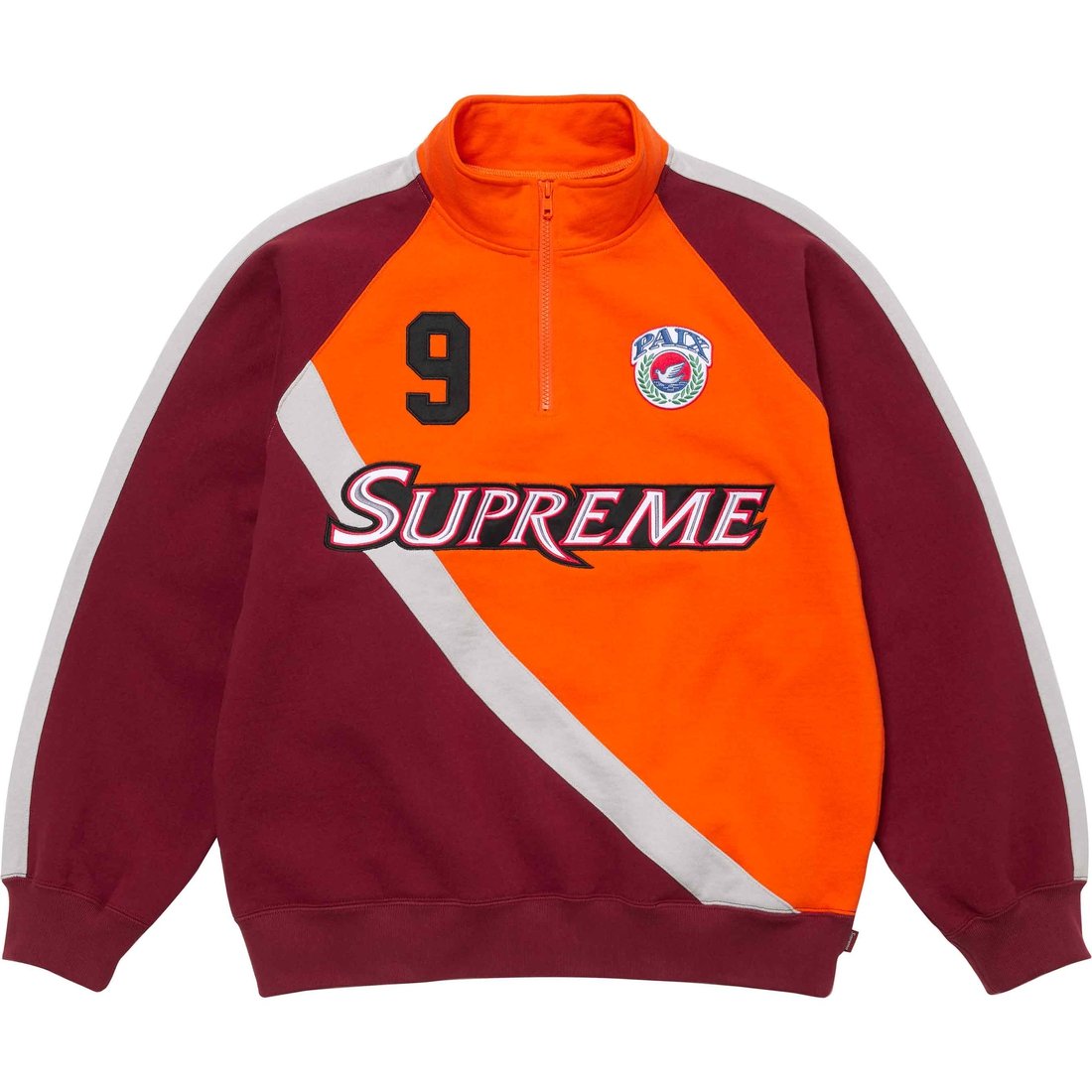 Details on Equipé Half Zip Sweatshirt Dark Orange from spring summer
                                                    2024 (Price is $168)