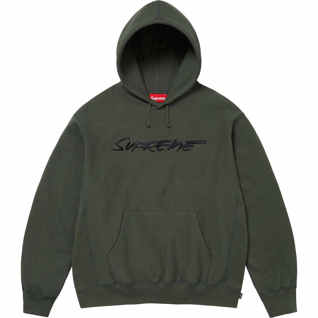 Details on Futura Hooded Sweatshirt Dark Olive from spring summer
                                                    2024 (Price is $158)