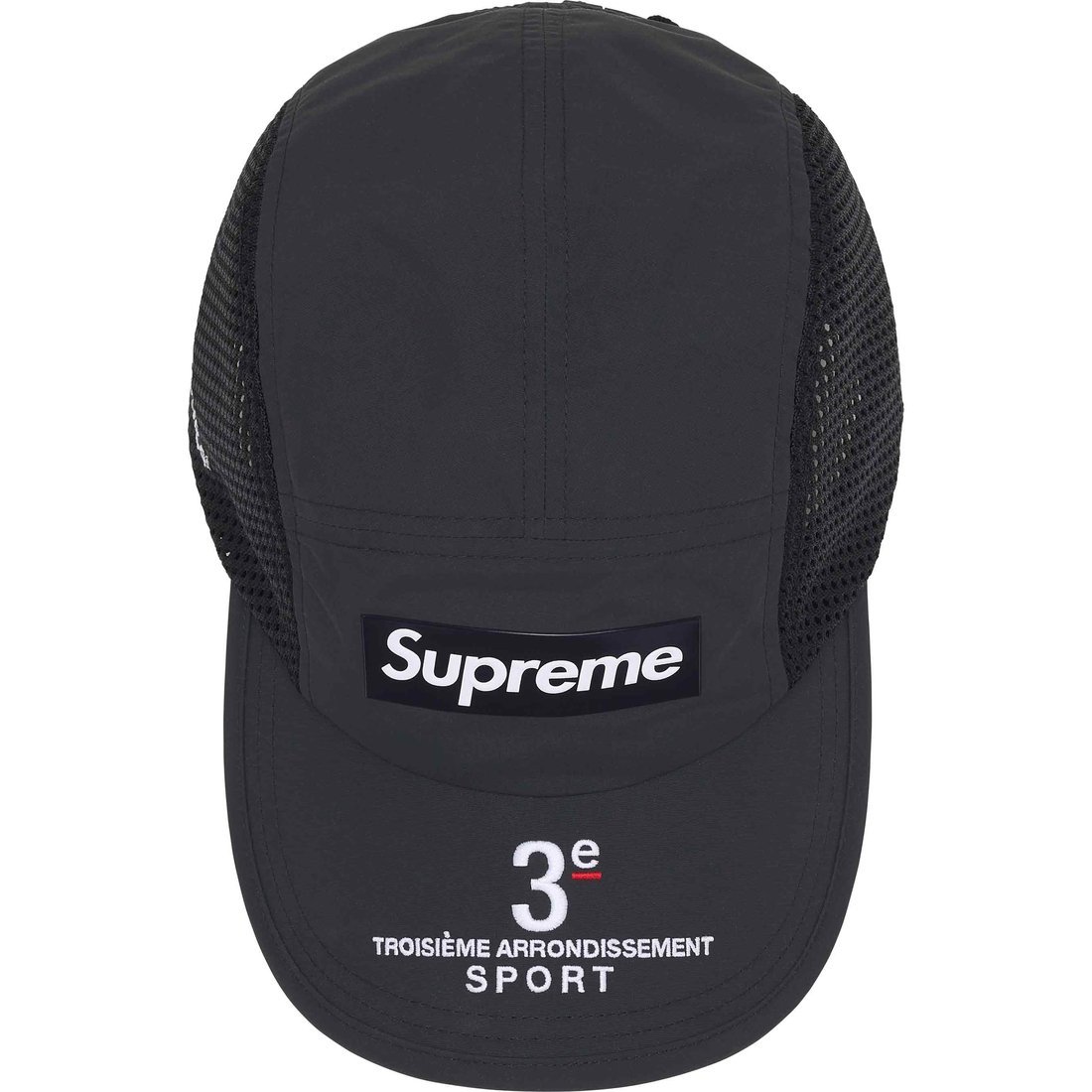 Details on Mesh Side Panel Camp Cap Black from spring summer
                                                    2024 (Price is $48)