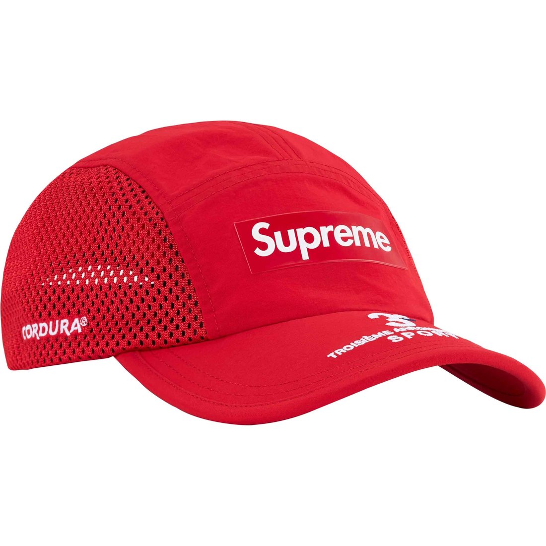 Details on Mesh Side Panel Camp Cap Red from spring summer
                                                    2024 (Price is $48)