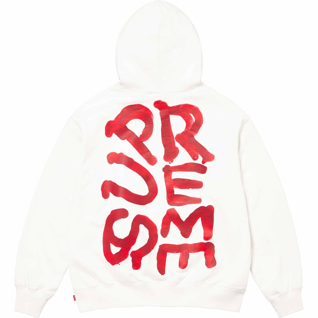 Details on Paint Hooded Sweatshirt White from spring summer
                                                    2024 (Price is $168)