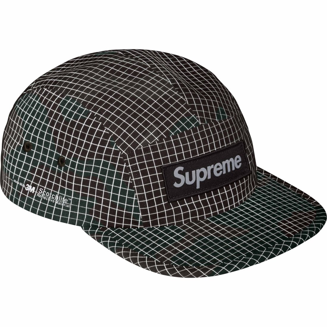 Details on Reflective Ripstop Camp Cap Woodland Camo from spring summer
                                                    2024 (Price is $48)