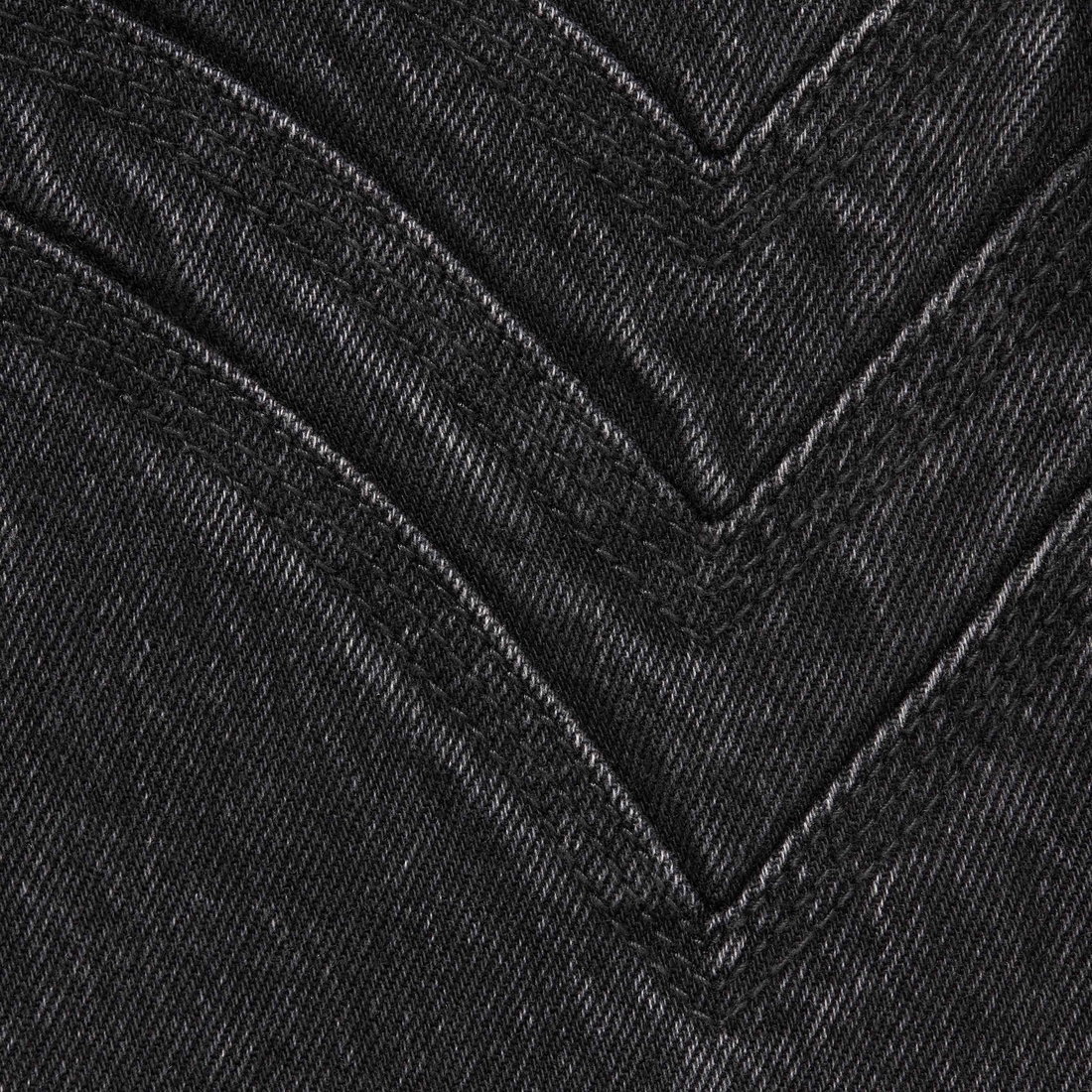 Details on S Logo Loose Fit Jean Washed Black from spring summer
                                                    2024 (Price is $268)