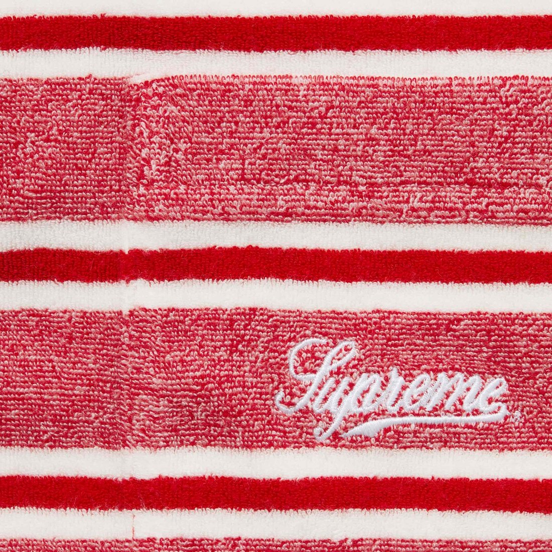 Details on Stripe Terry S S Polo Red from spring summer
                                                    2024 (Price is $110)