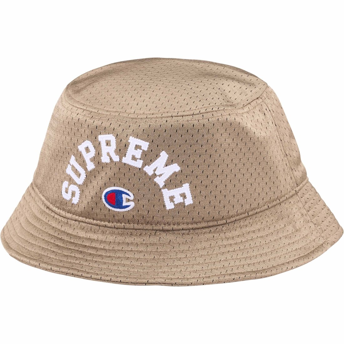 Details on Supreme Champion Mesh Crusher Tan from spring summer
                                                    2024 (Price is $48)