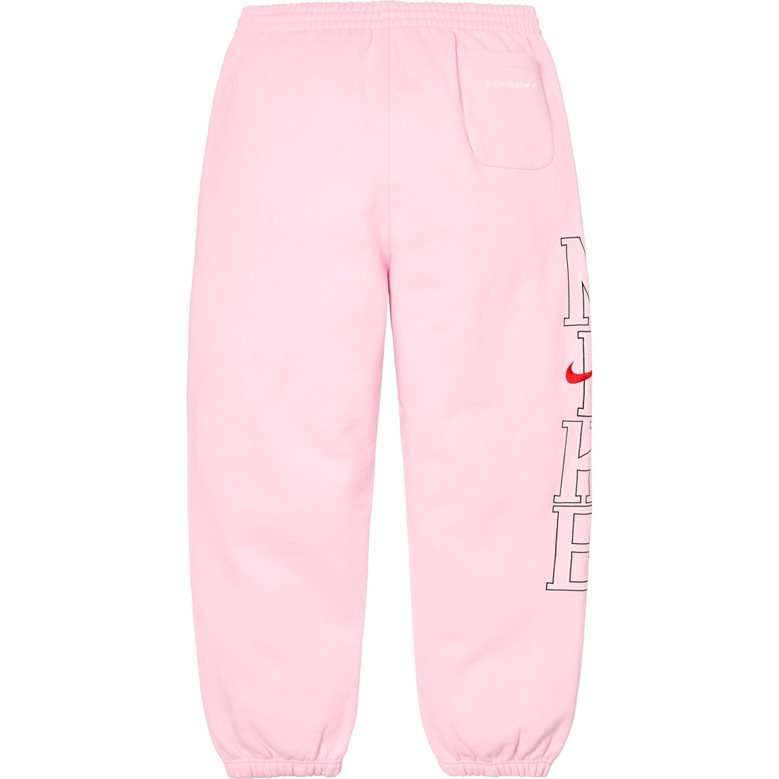 Details on Supreme Nike Sweatpant Light Pink from spring summer
                                                    2024 (Price is $138)