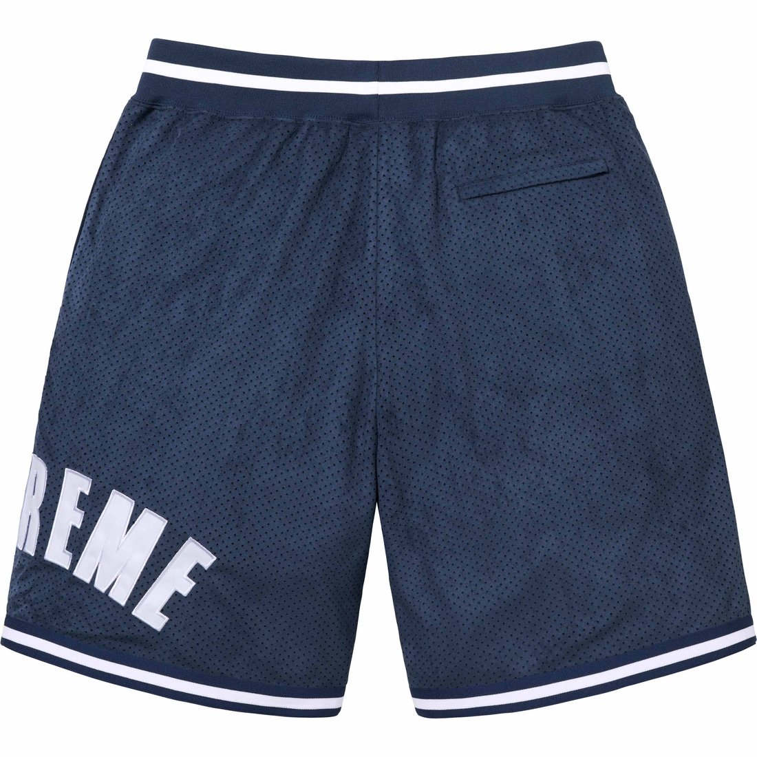 Details on Ultrasuede Mesh Short Navy from spring summer
                                                    2024 (Price is $110)