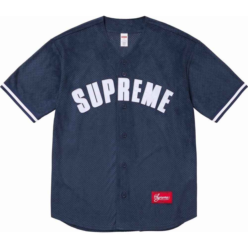 Details on Ultrasuede Mesh Baseball Jersey  from spring summer
                                                    2024 (Price is $128)