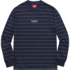 Supreme Logo Stripe L S Top (FW17)