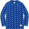 Supreme Velour Diagonal Logo L S Top (FW17)