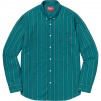 Supreme Oxford Shirt (FW18) - Teal Stripe