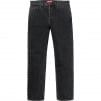 Supreme Washed Regular Jean (FW18) - Washed Black