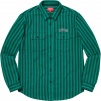 Supreme Stripe Heavyweight Flannel Shirt (FW18) - Teal