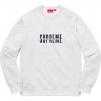 Supreme World Famous Crewneck (FW18) - Ash Grey