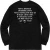 Supreme The Killer L S Tee (FW18) - Black