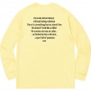 Supreme The Killer L S Tee (FW18) - Pale Yellow
