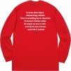 Supreme The Killer L S Tee (FW18) - Red