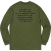 Supreme The Killer L S Tee (FW18) - Olive