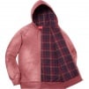 Supreme Bleached Zip Up Sweatshirt (FW18) - Dark Rose