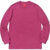Supreme L S Pocket Tee (FW18) - Dark Magenta