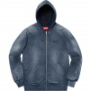 Supreme Bleached Zip Up Sweatshirt (FW18) - Navy