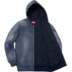 Supreme Bleached Zip Up Sweatshirt (FW18) - Navy