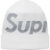 Supreme Big Logo Beanie (FW18) - White