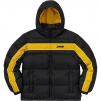 Supreme Stripe Panel Down Jacket (FW18) - Black