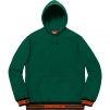 Supreme Striped Rib Hooded Sweatshirt (FW18) - Dark Green